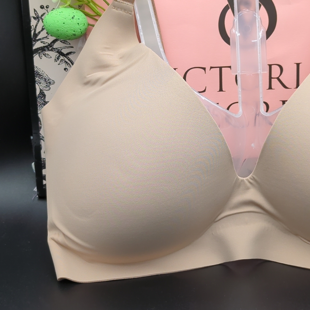 Victoria Secret Bare Push Up Wireless Comfort Bra Size M-DD Praline - Picture 3 of 9